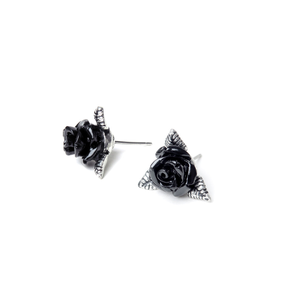Alchemy Gothic Ring O' Roses Pair of Stud Earrings (E447)