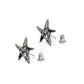 Alchemy Gothic Baphomet Pair of Stud Earrings (E449)