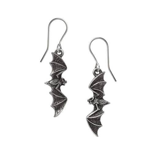 Alchemy Gothic Nightflight Pair of Dropper Earrings (E470)