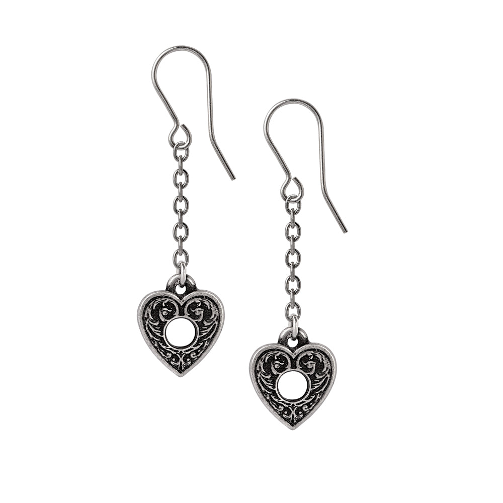 Alchemy Gothic Planchette Pair of Dropper Earrings (E471)
