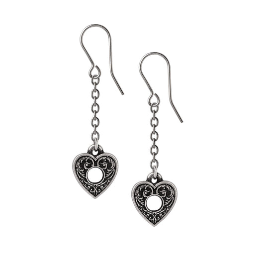 Alchemy Gothic Planchette Pair of Dropper Earrings (E471)