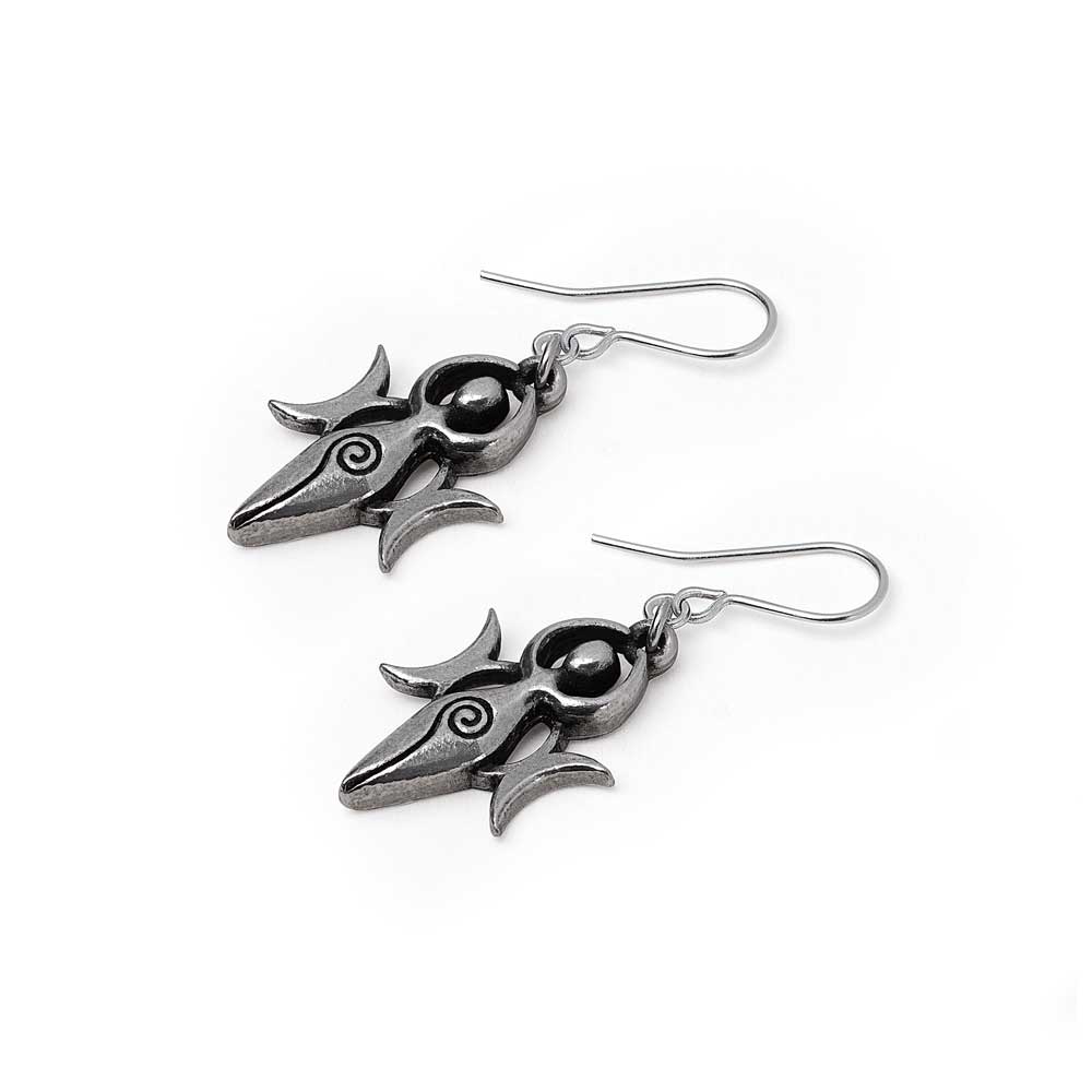 Alchemy Gothic Danu Pair of Dropper Earrings (E475)