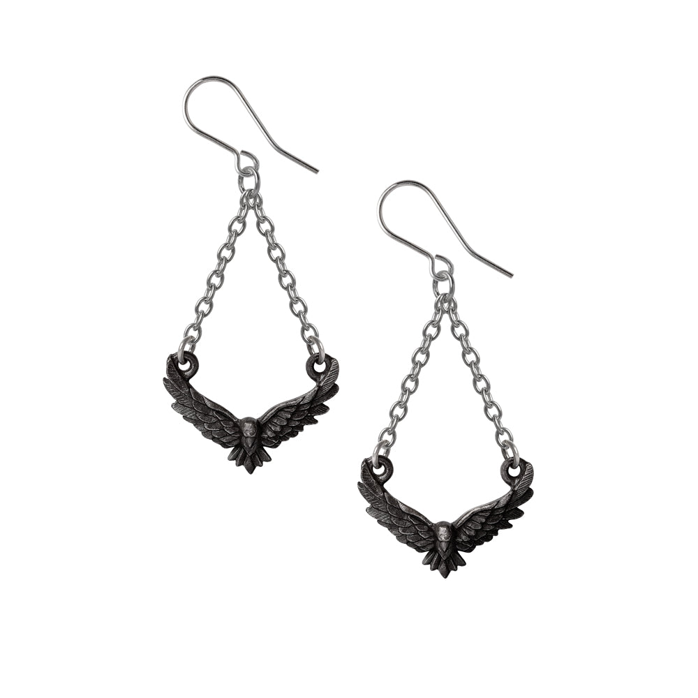 Alchemy Gothic Conspiracy Pair of Dropper Earrings (E478)