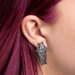 Alchemy Gothic Hex Coffin Pair of Stud Earrings (E480)
