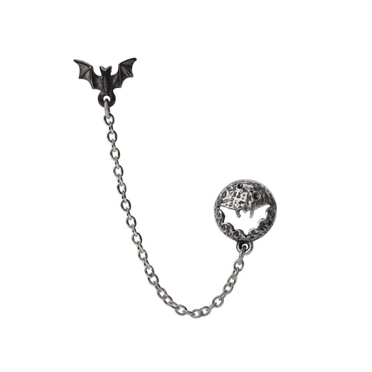 Alchemy Gothic Luna Roost Single Cuff Stud Earring (E482)