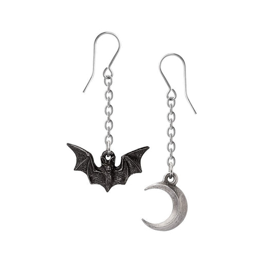 Alchemy Gothic Lunatious Pair of Dropper Earrings (E487)