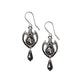 Alchemy Gothic Midnight Memorial Pair of Dropper Earrings (E489)