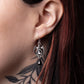 Alchemy Gothic Midnight Memorial Pair of Dropper Earrings (E489)