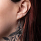 Alchemy Gothic Heart of Blackness Pair of Dropper Earrings (E491)