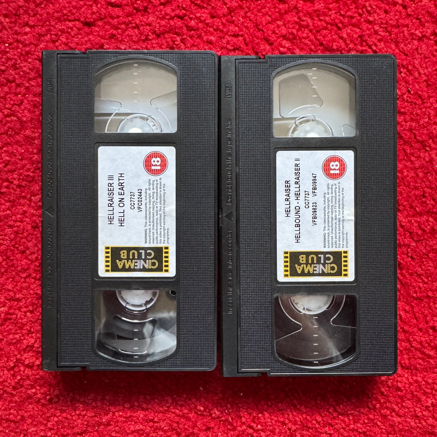 The Complete Hellraiser Triple Box Set VHS Video (1988) CC7737