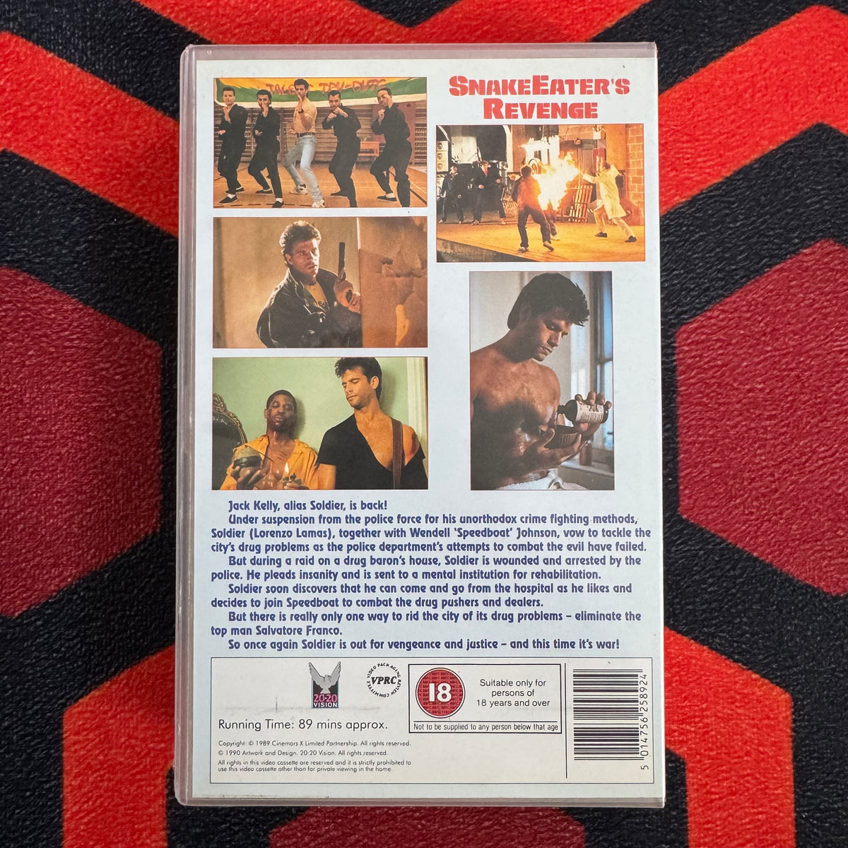 SnakeEater’s Revenge Ex Rental VHS Video (1989) NVT12589