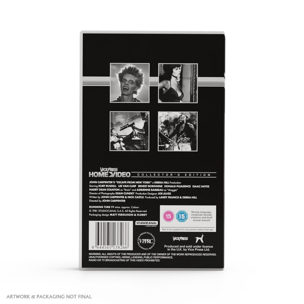 Escape From New York - Collector's Edition Horror VHS