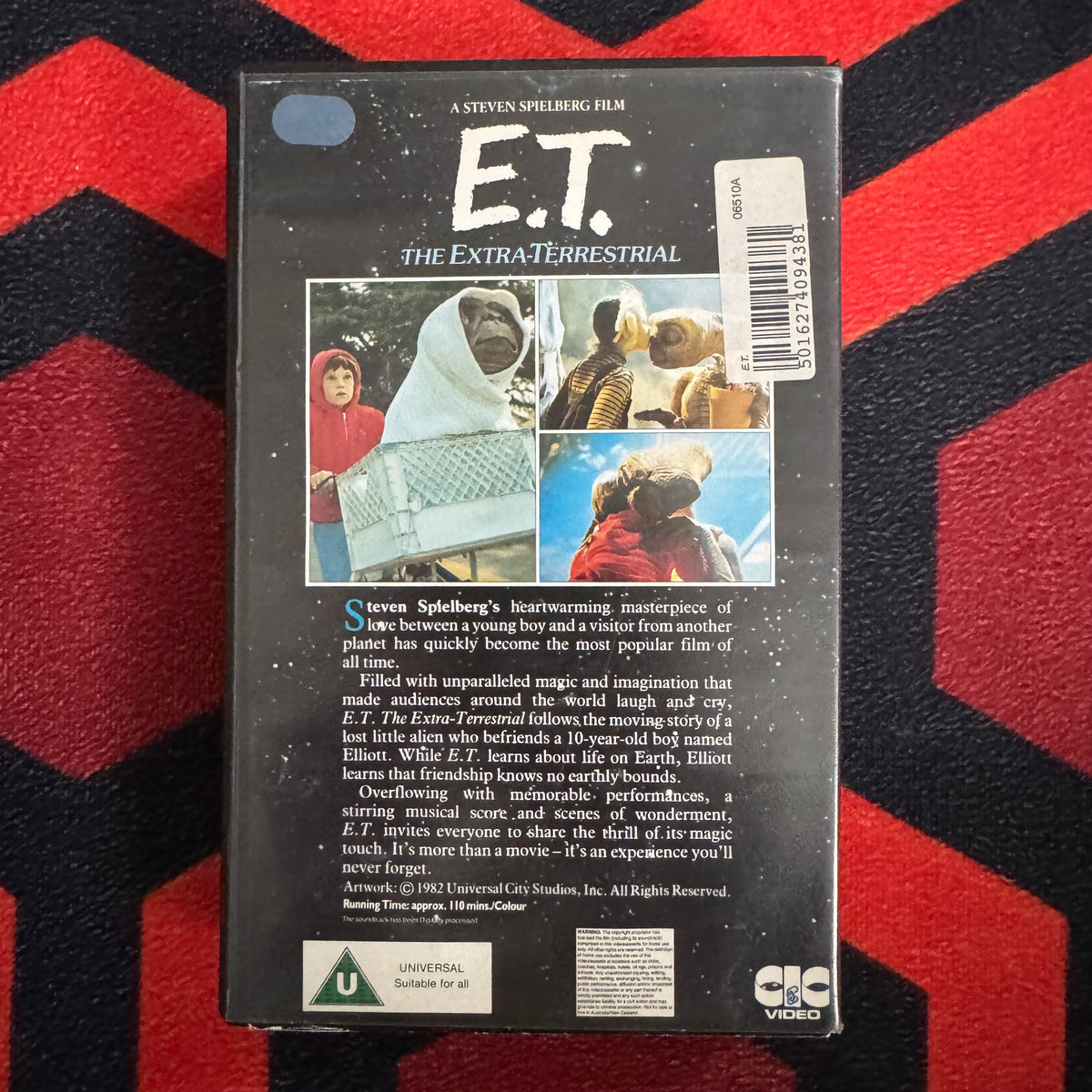 E.T. the Extra-Terrestrial Ex Rental VHS Video (1982) VHA1318