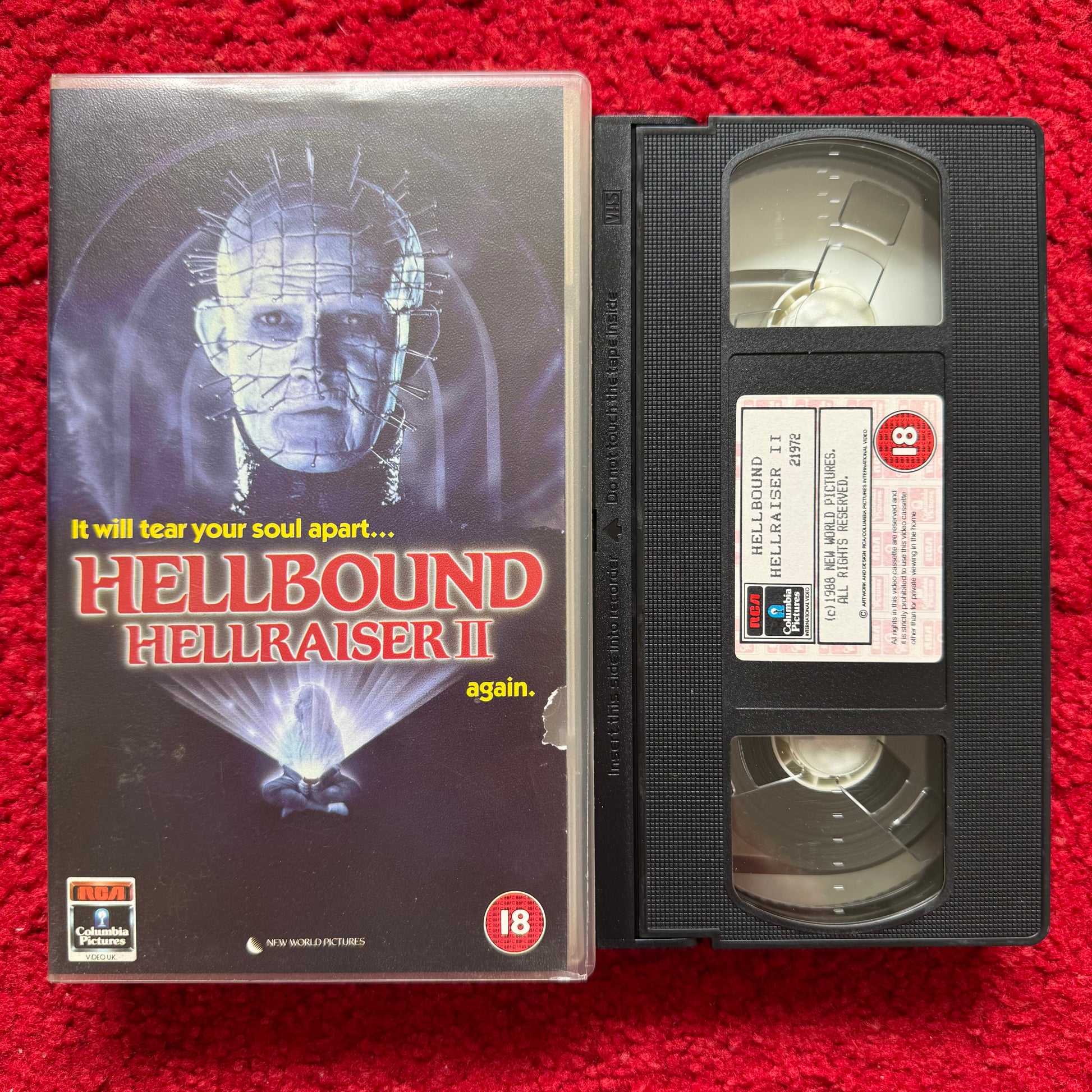 Hellbound: Hellraiser II VHS Video (1988) CVR21972