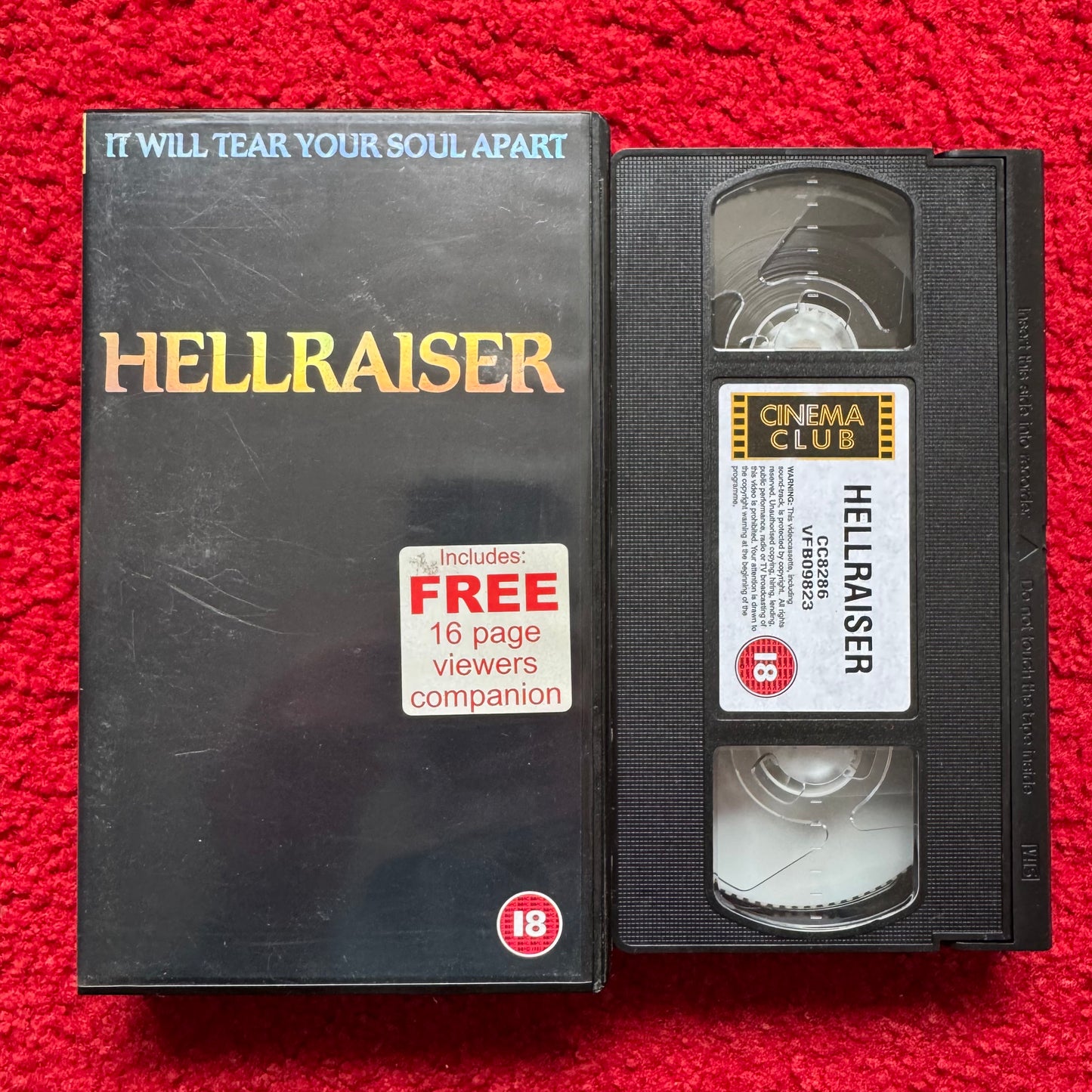 Hellraiser VHS Video (1987) CC8286
