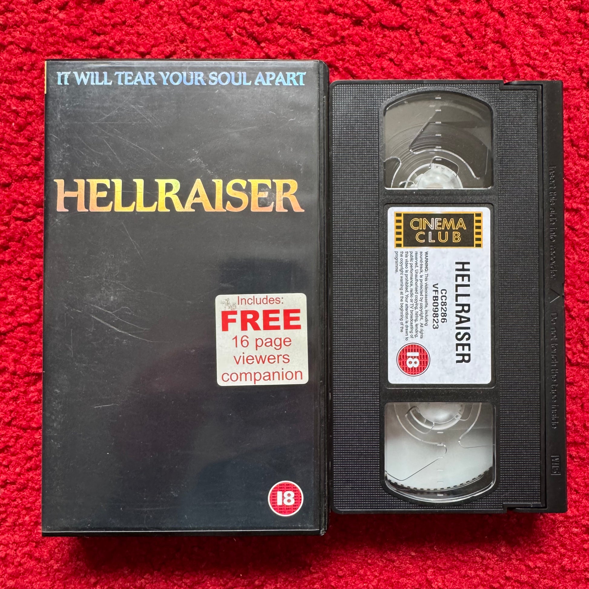 Hellraiser VHS Video (1987) CC8286