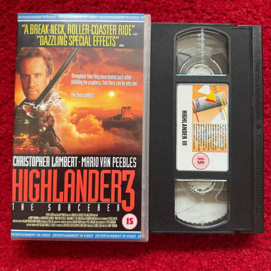 Highlander 3: The Sorcerer VHS Video (1994) EVS1167