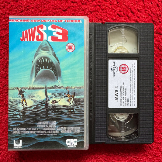 Jaws 3 VHS Video (1982) VHR1103