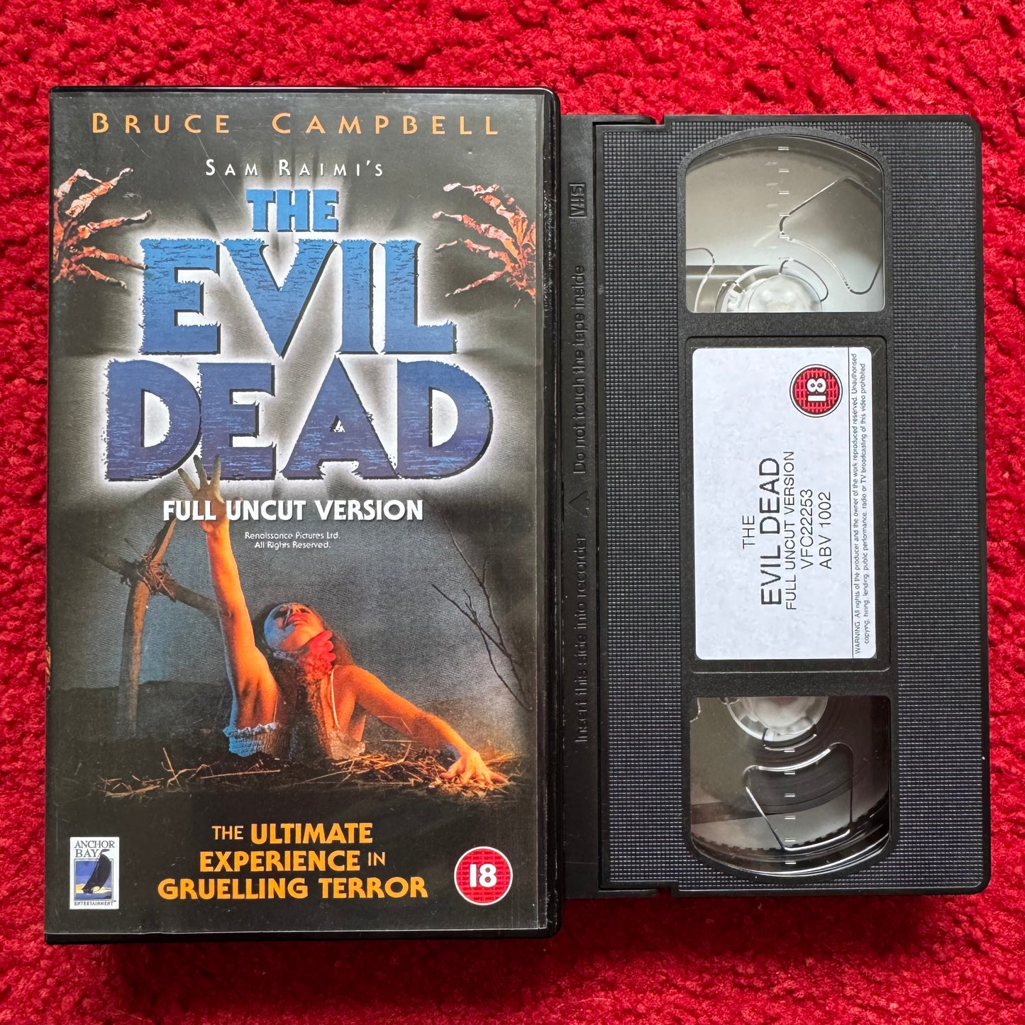Evil Dead: Full Uncut Version VHS Video (1981) ABV1002