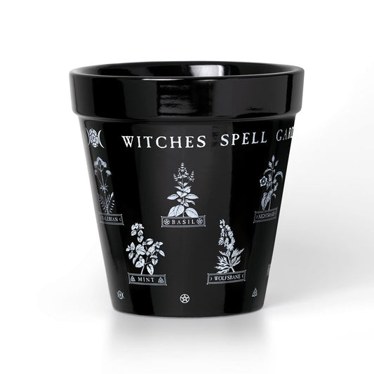 Alchemy Gothic Witches Spell- Garden Plant Pot (GPP6)