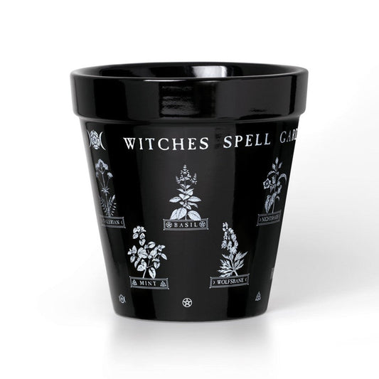 Alchemy Gothic Witches Spell- Garden Plant Pot (GPP6)