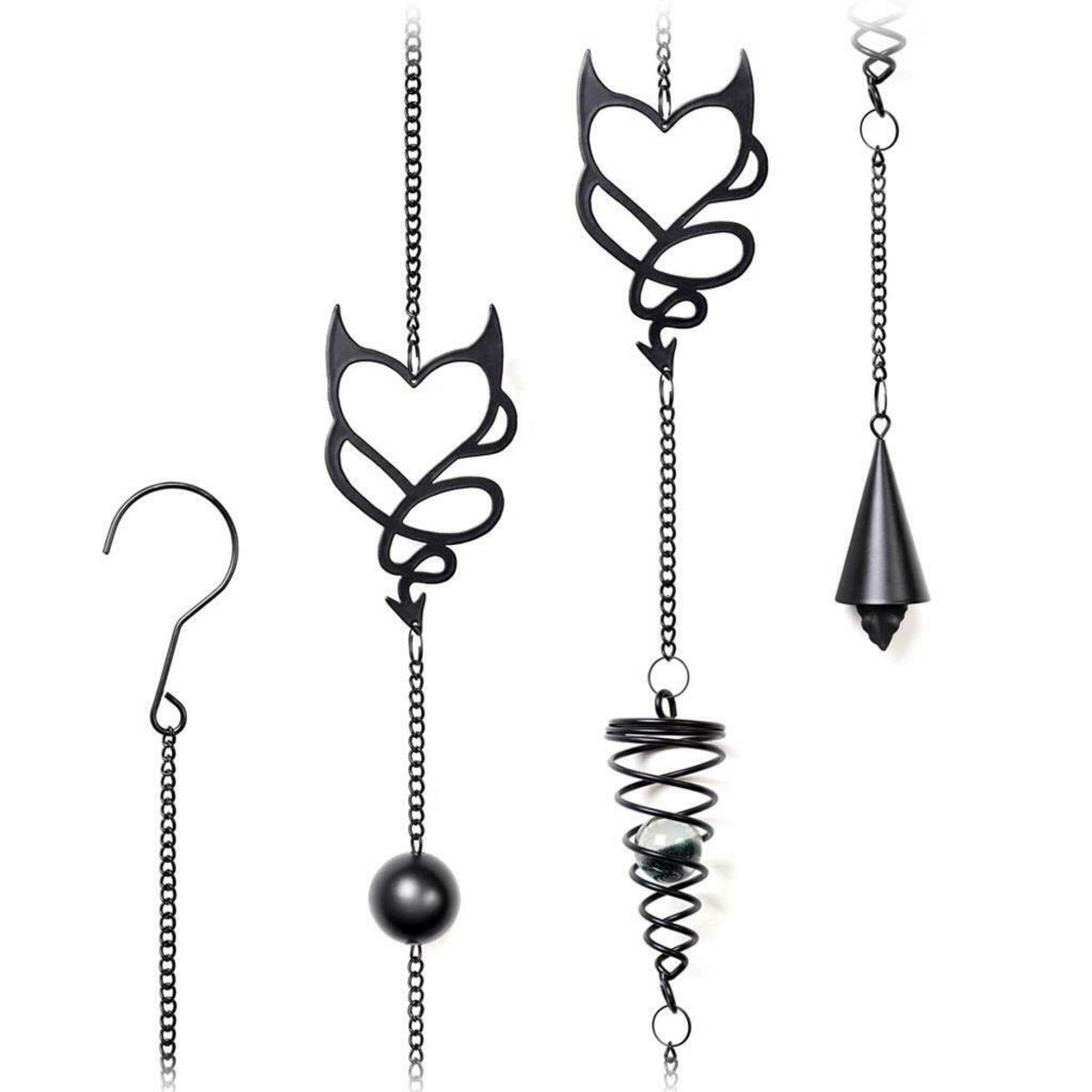 Alchemy Gothic Devil Heart Hanging Decoration (HD19)