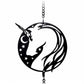 Alchemy Gothic Night Unicorn Hanging Decoration (HD23)