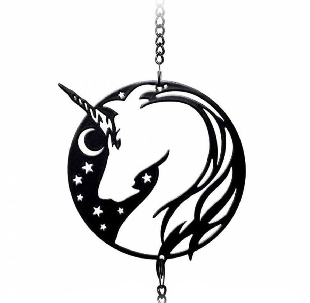 Alchemy Gothic Night Unicorn Hanging Decoration (HD23)
