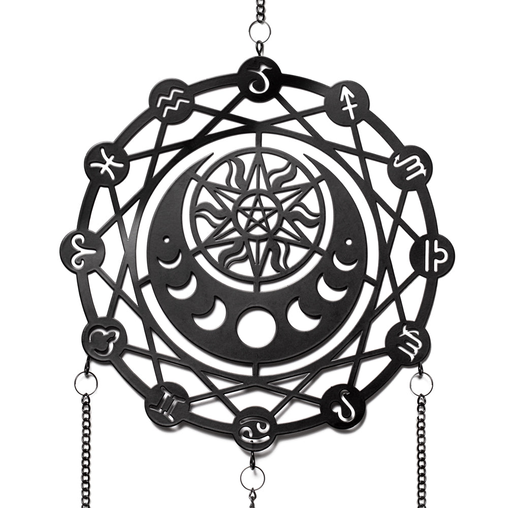 Alchemy Gothic Zodiac Dream Catcher Hanging Decoration (HD26)