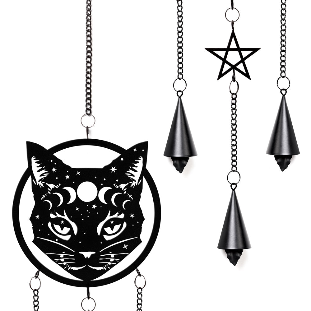 Alchemy Gothic Celestial Cat Hanging Decoration (HD34)
