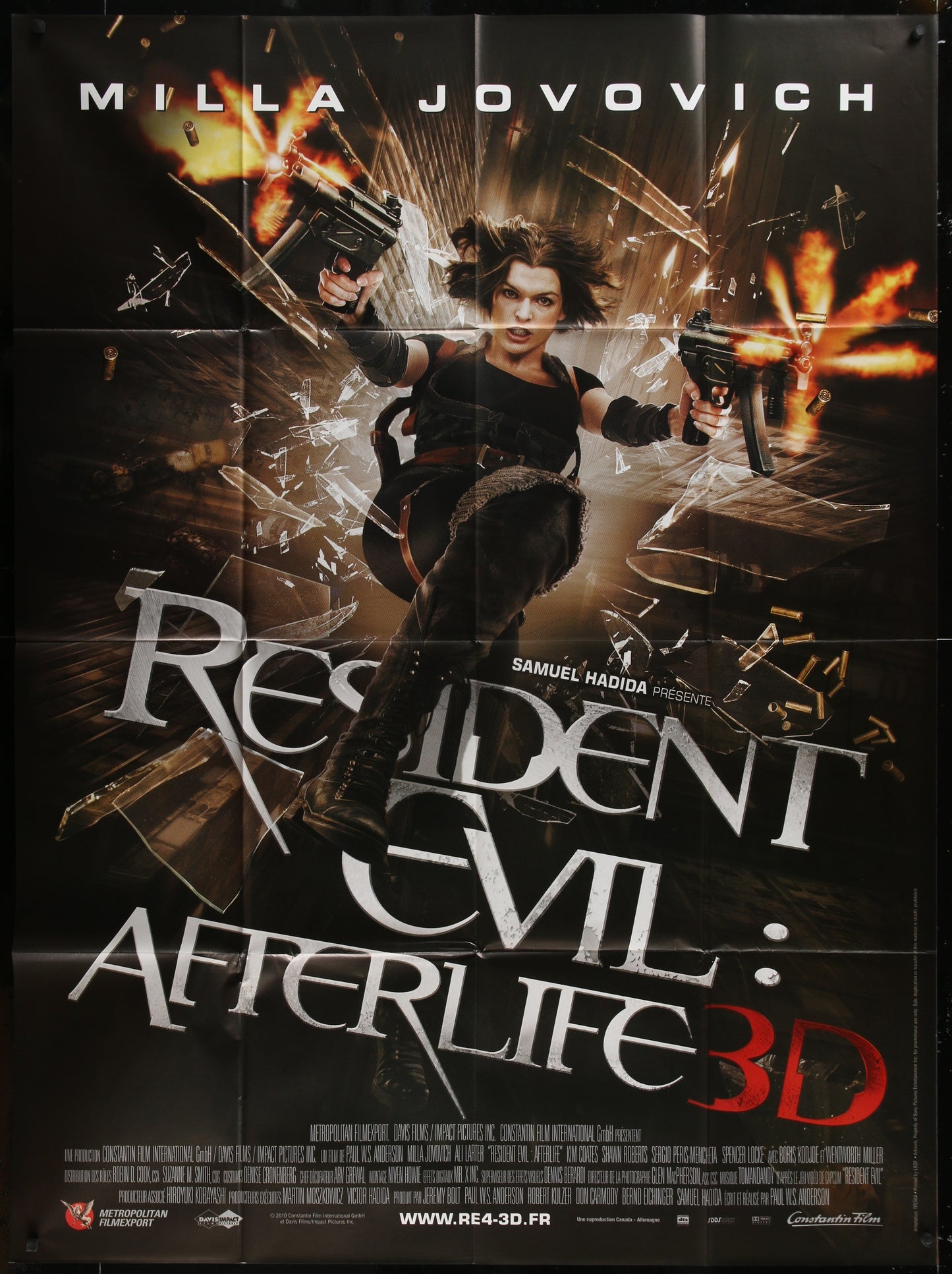 Resident Evil: Afterlfe (2010) Original French One Panel Movie Poster