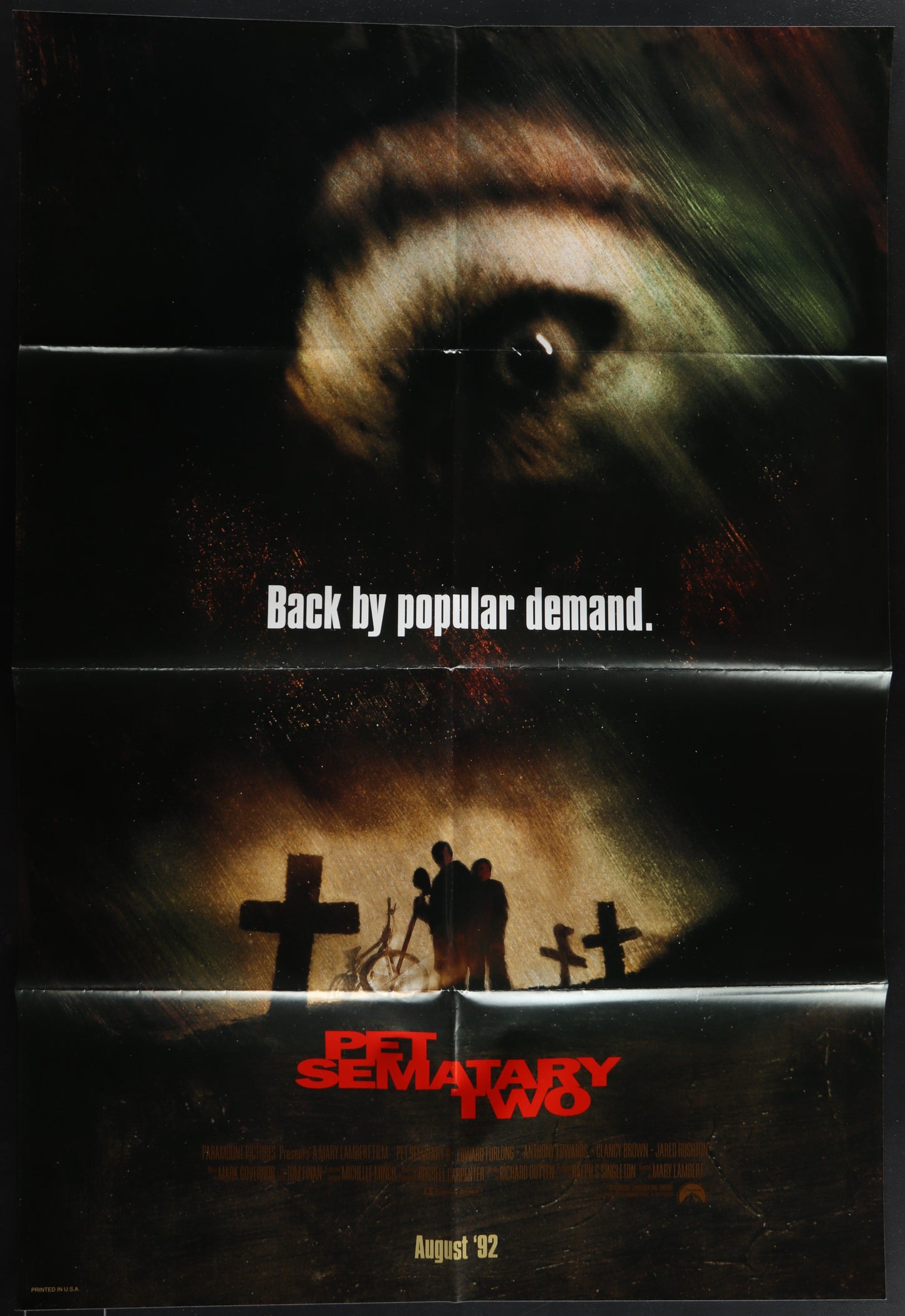 Pet Sematary Two (1992) Original US One Sheet Movie Poster