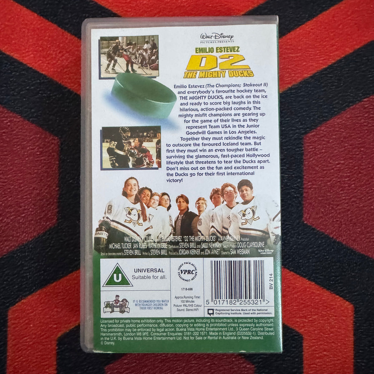 D2: The Mighty Ducks VHS Video (1994) D225532