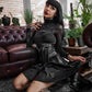 Dark in Lia Punk Love Patent Leather Waist Corset with Metal Accents - Size UK 18 Left Only!