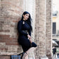 Necessary Evil Nyx Goth Midi Dress
