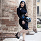 Necessary Evil Nyx Goth Midi Dress