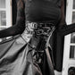 Dark in Lia Punk Love Patent Leather Waist Corset with Metal Accents - Size UK 18 Left Only!