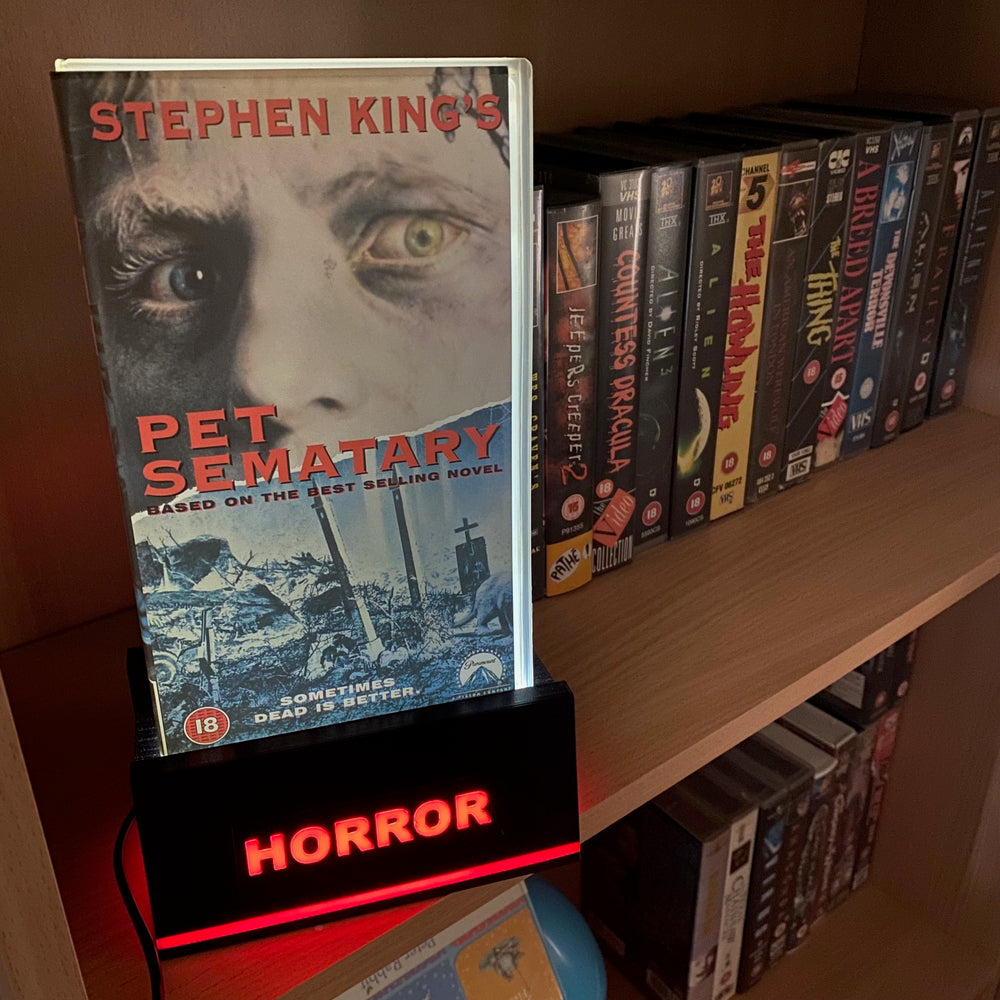 Horror VHS Video LED Light Stand Sign – Horror Stock