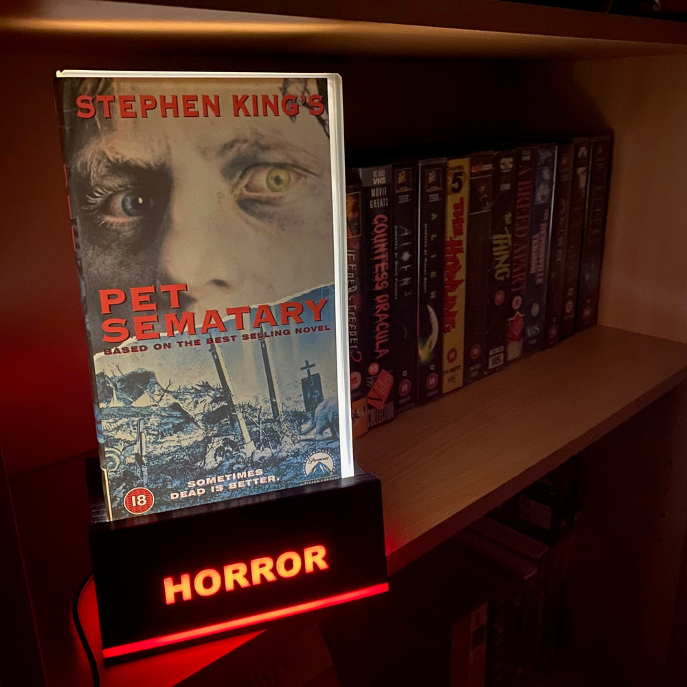 Horror VHS Video LED Light Stand Sign – Horror Stock