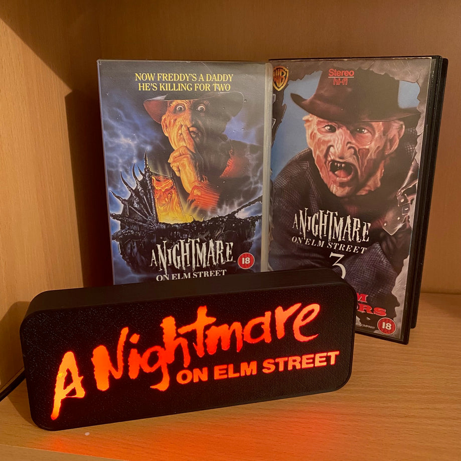 A Nightmare On Elm Street Horror Movie LED Light Sign