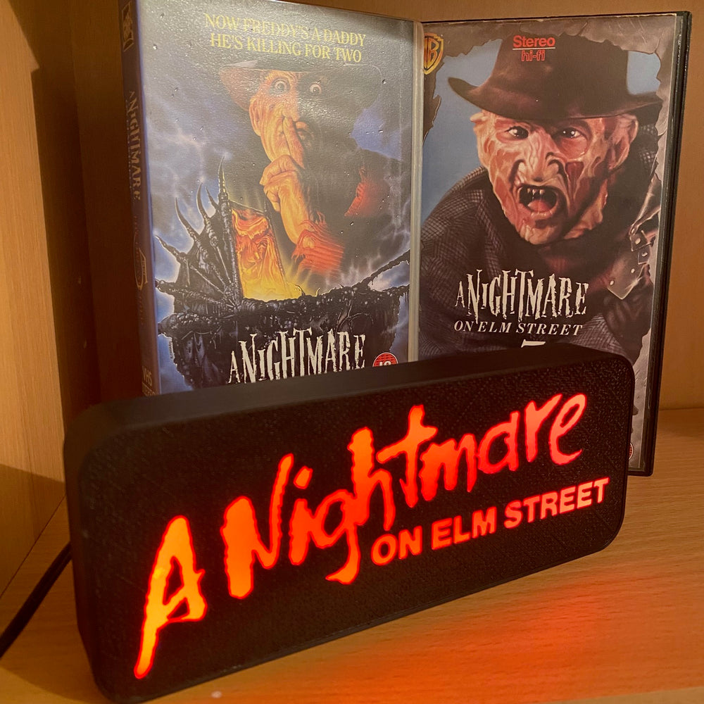 A Nightmare On Elm Street Horror Movie LED Light Sign – Horror Stock