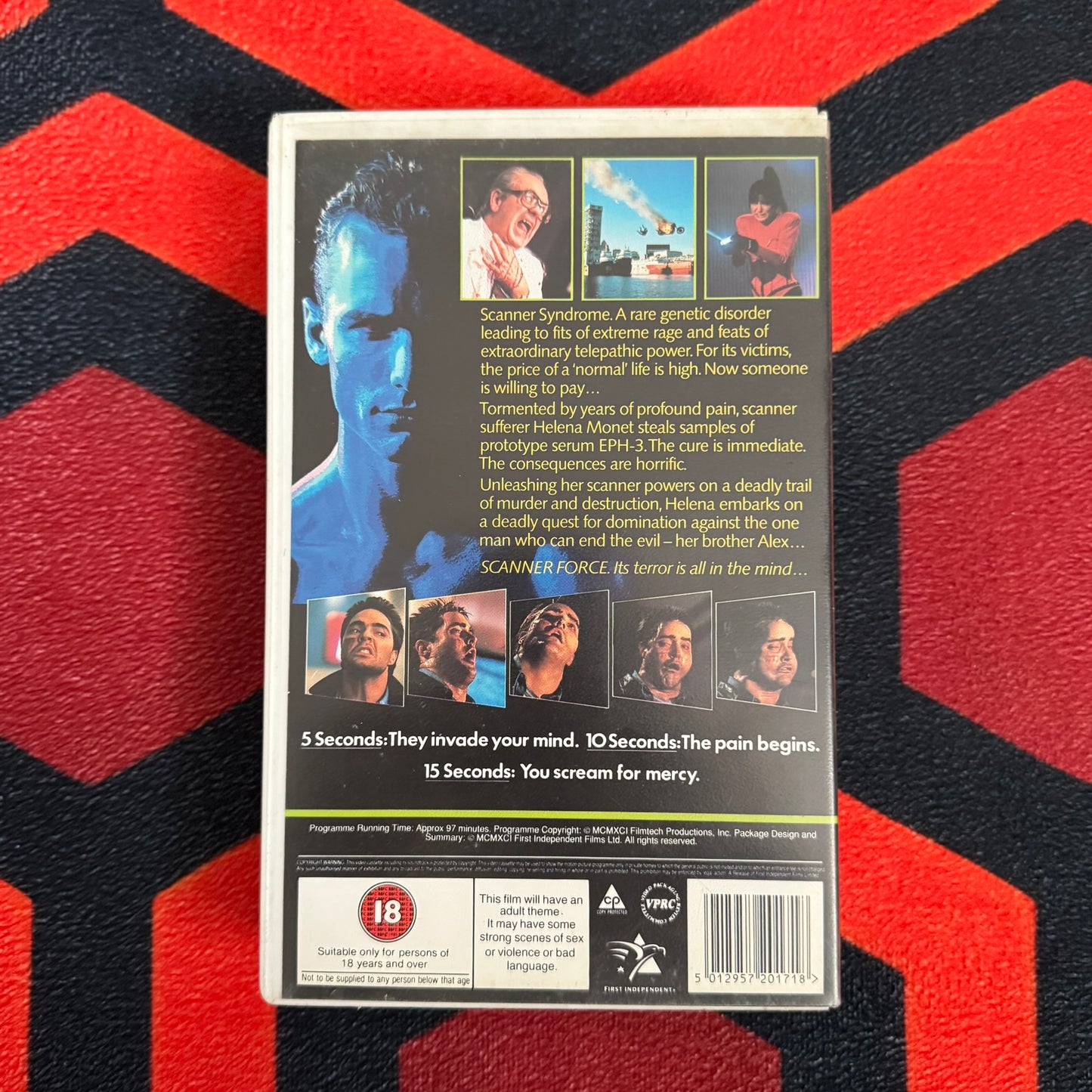 Scanner Force Ex Rental VHS Video (1995) VA20171