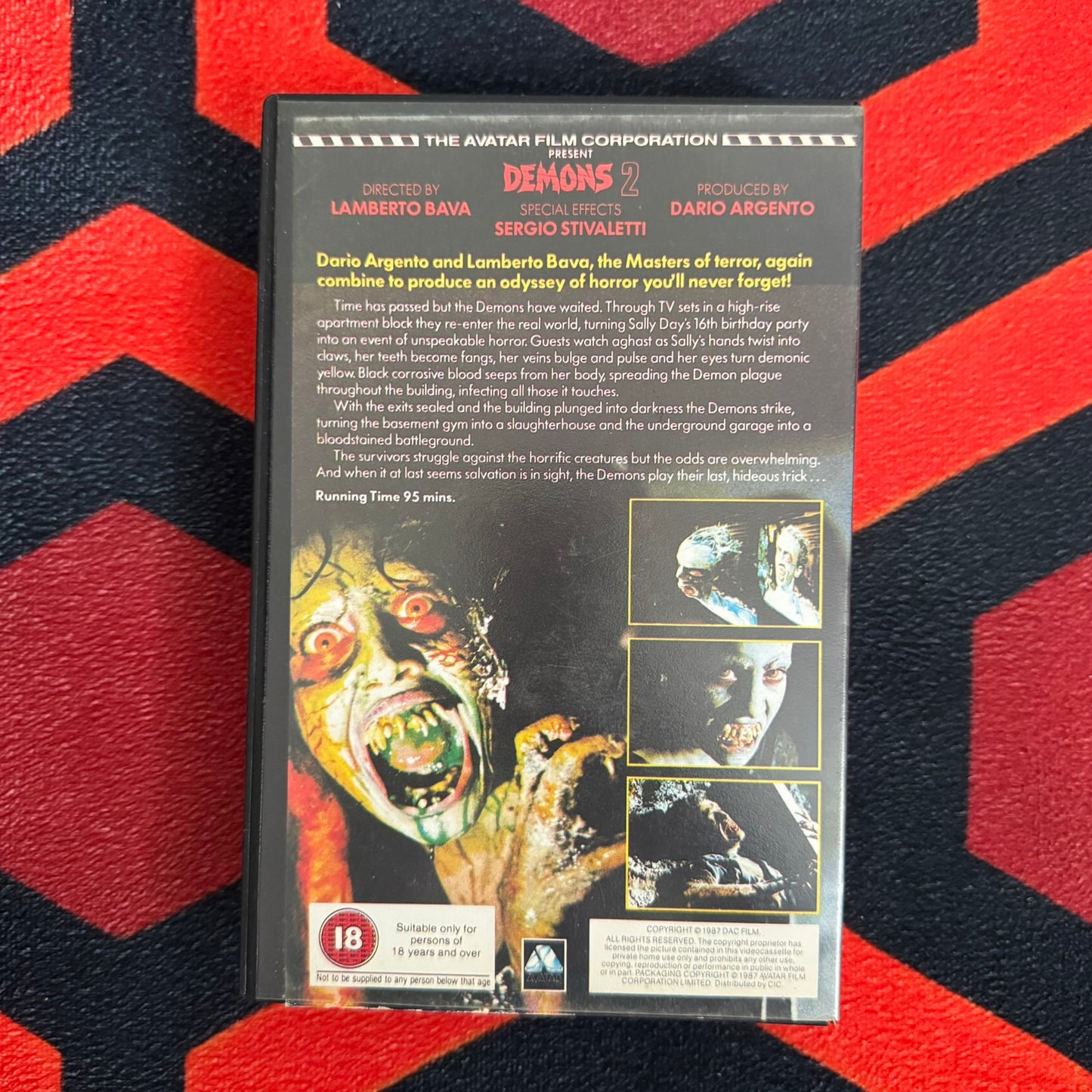 Demons 2 Ex Rental VHS Video (1986) CFV4059