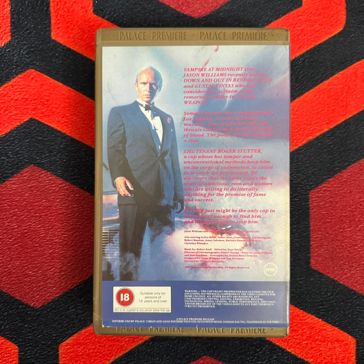 Vampire at Midnight Ex Rental VHS Video (1988) PVC2116A