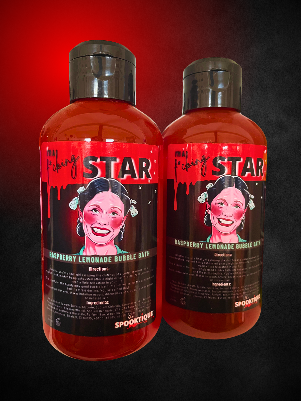 Horror Raspberry I'm a F*cking Star Pearl Bubble Bath - Raspberry Lemonade – Horror Stock