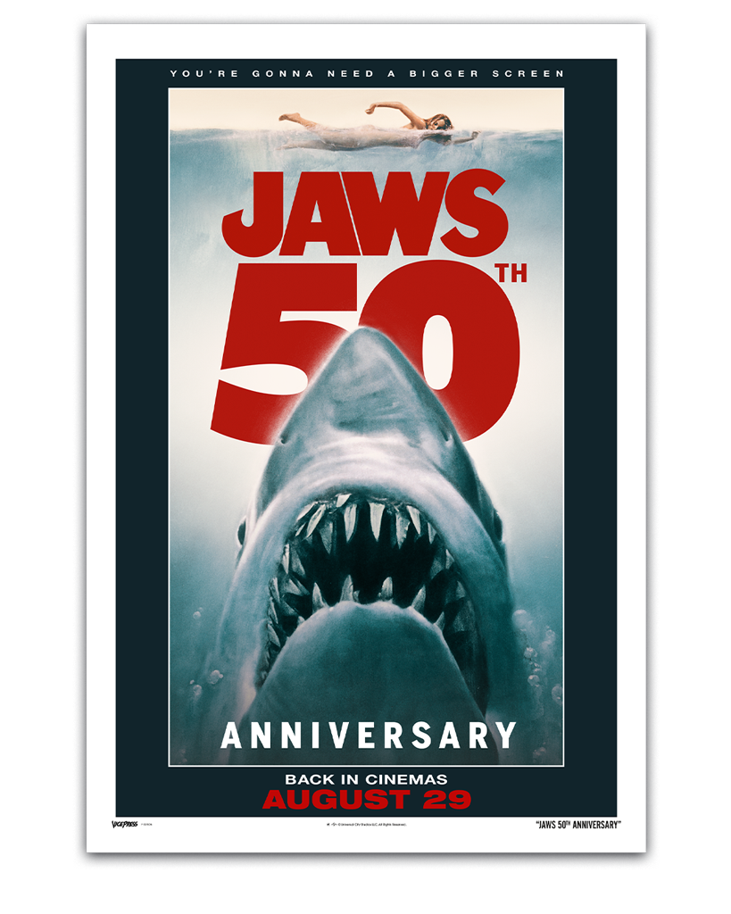 Jaws 50th Anniversary (One Sheet) Horror Poster