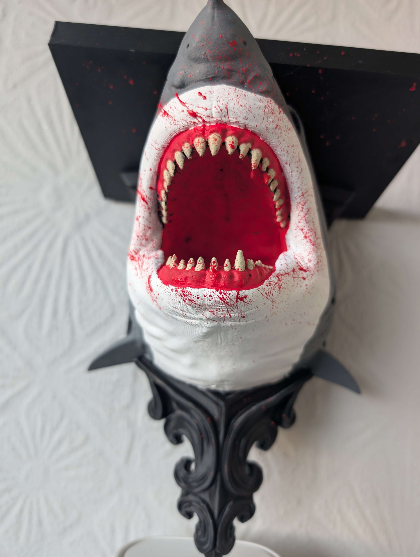 Jaws Shark Wall Shelf Mount Display - Unique Horror Decor Gift