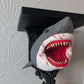 Jaws Shark Wall Shelf Mount Display - Unique Horror Decor Gift