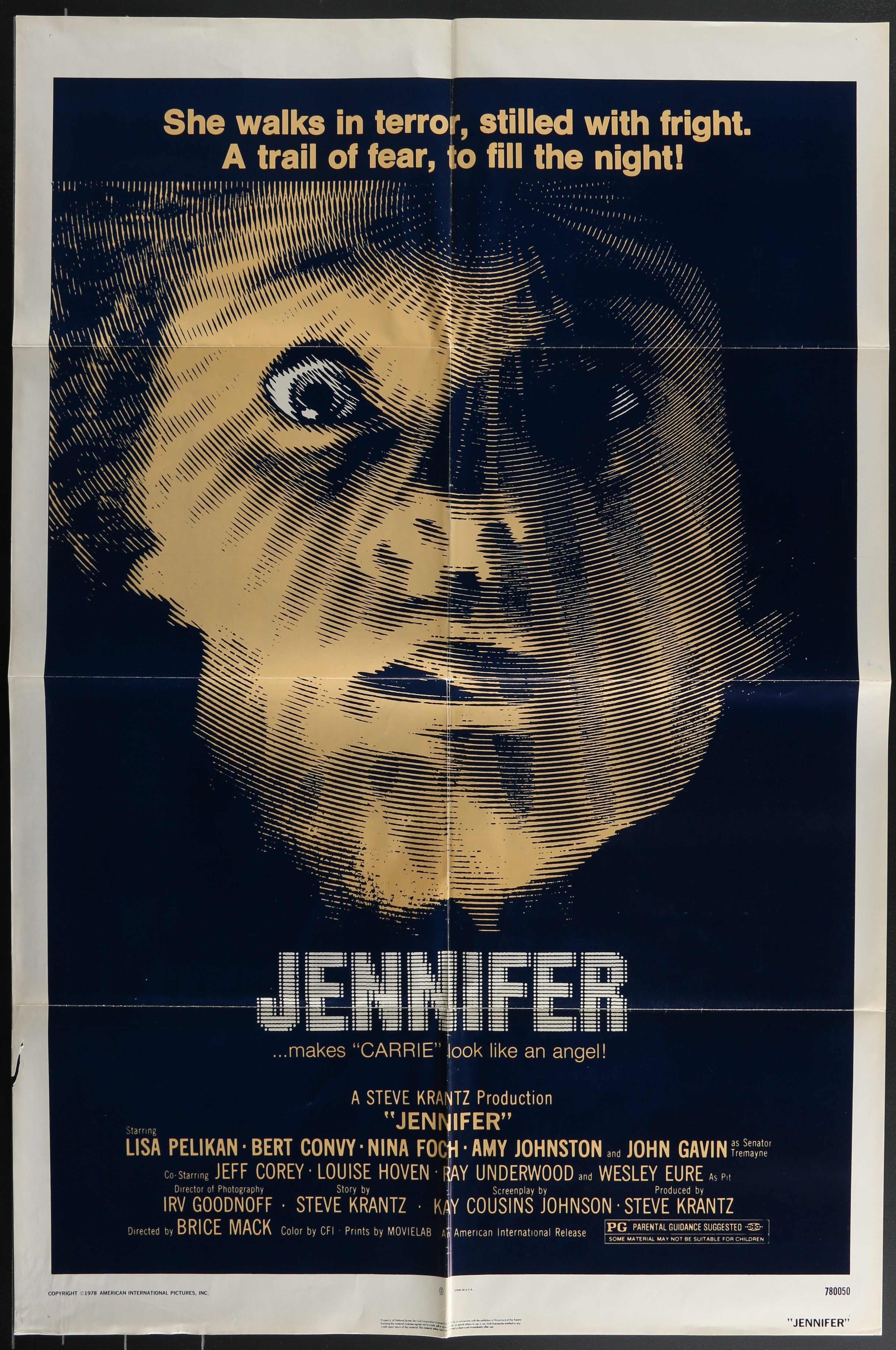 Jennifer (1978) Original US One Sheet Cinema Poster – Horror Stock