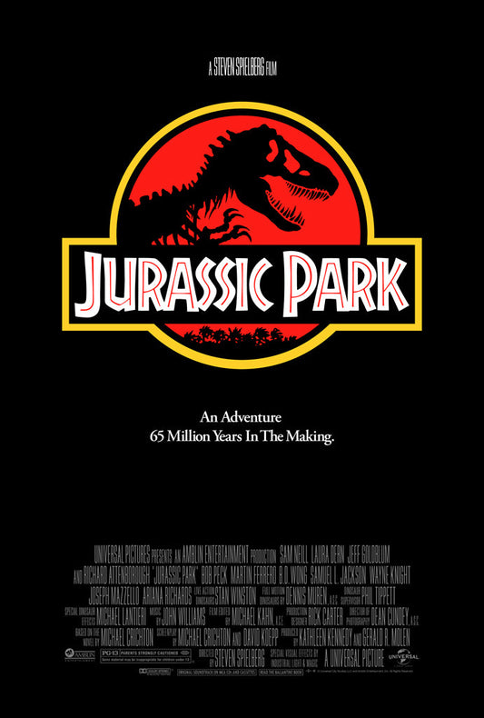 Jurassic Park Theatrical Key-Art (One Sheet) Horror Poster